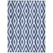 Homeroots 4 x 6 ft. Ivory & Blue Diamond Area Rug 385841 - alternate 1